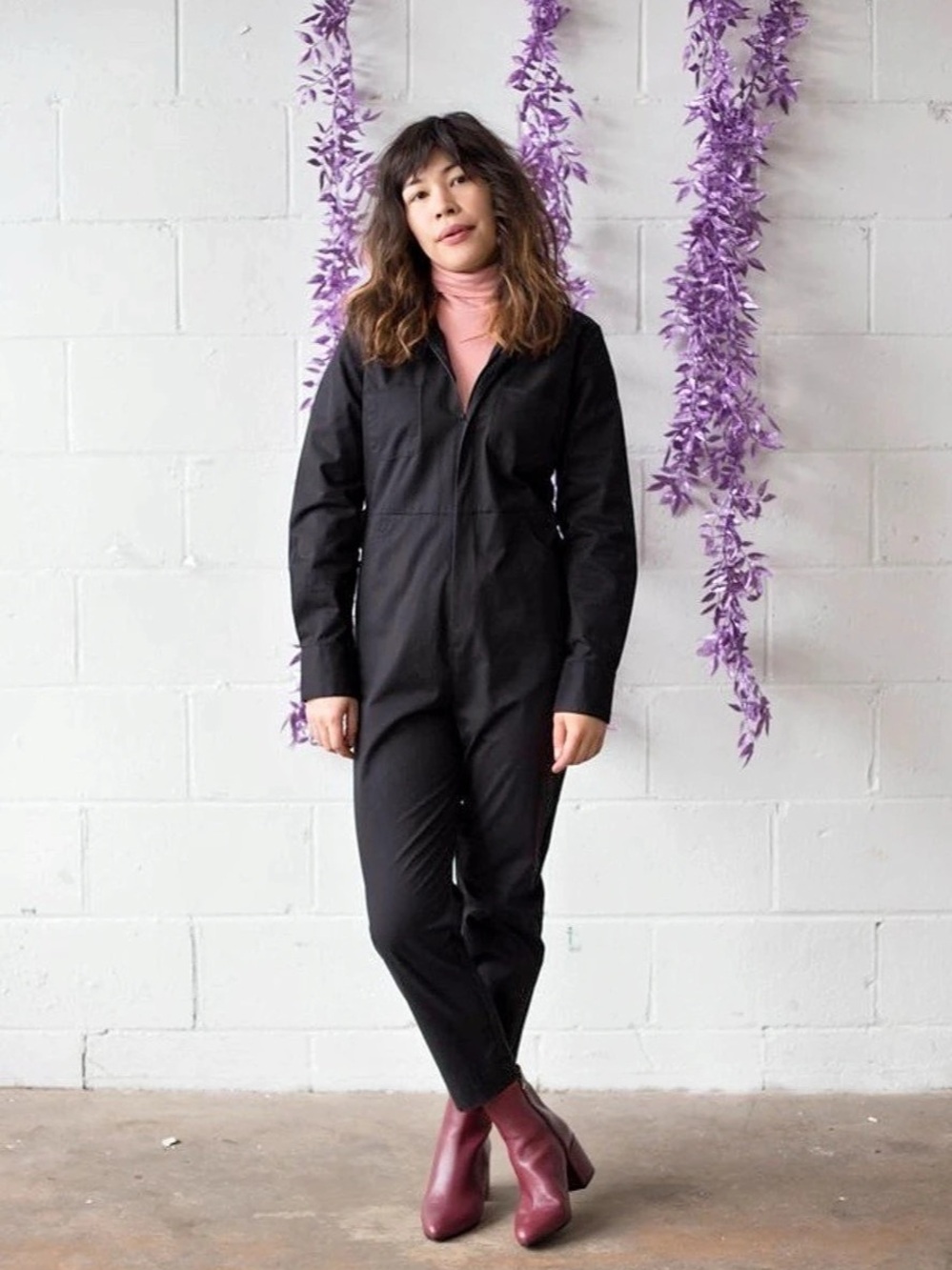 Maggie Jayne Flight Suit in Black Twill